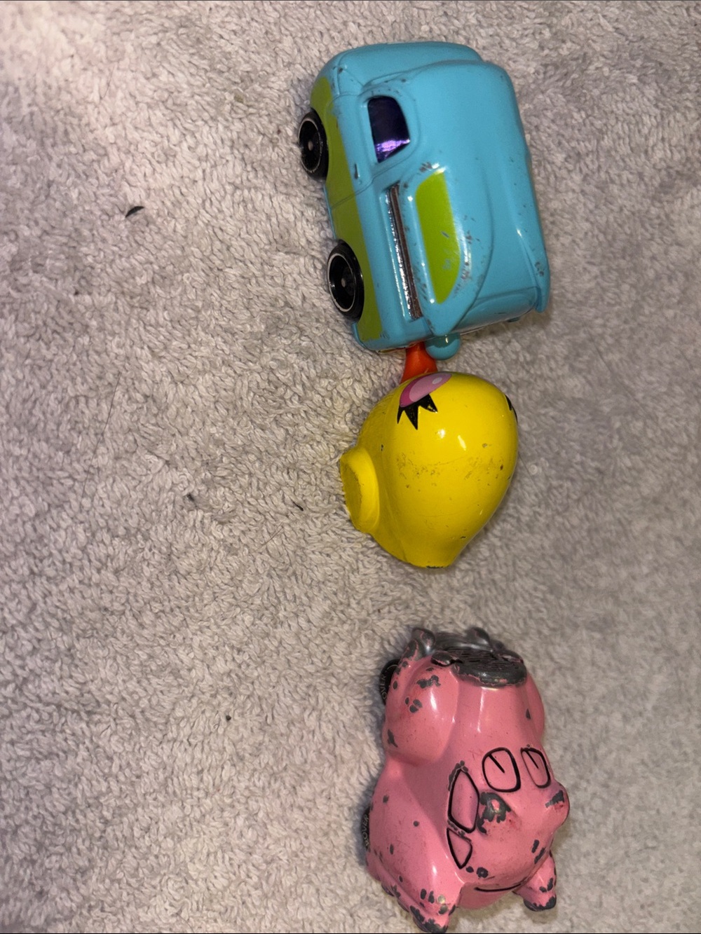 1984 hallmark road rovers road hog & hot wheels ducky & bunny set
